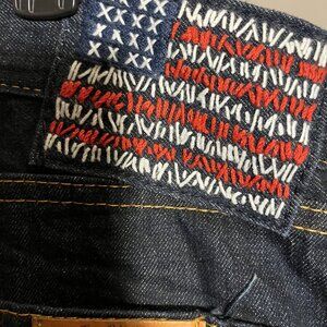 True Religion Blue Jeans, Straight Leg, 36